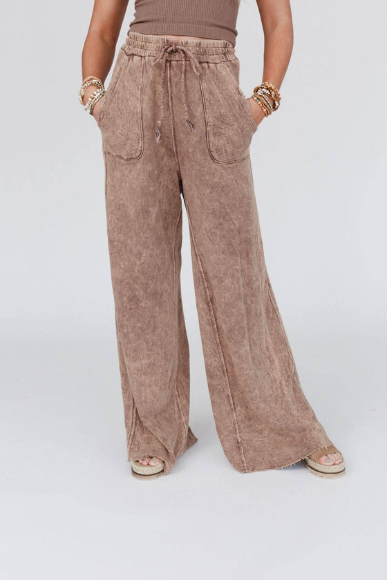 Robin Wide Leg Pant - New Mocha