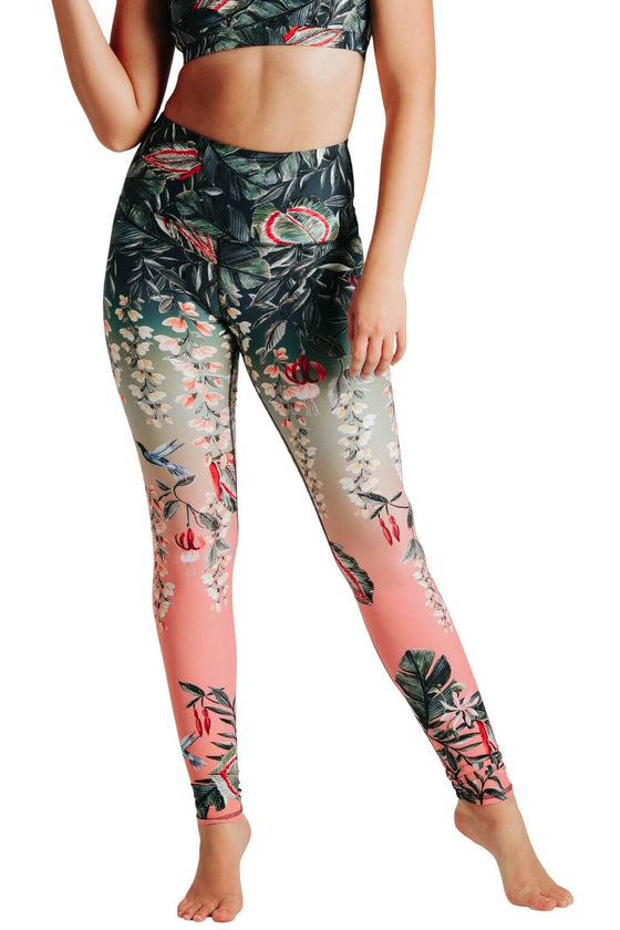 Cherry Blossom Printed Yoga Leggings