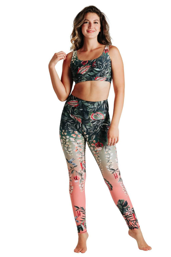 Cherry Blossom Printed Yoga Leggings