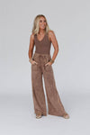 Robin Wide Leg Pant - New Mocha