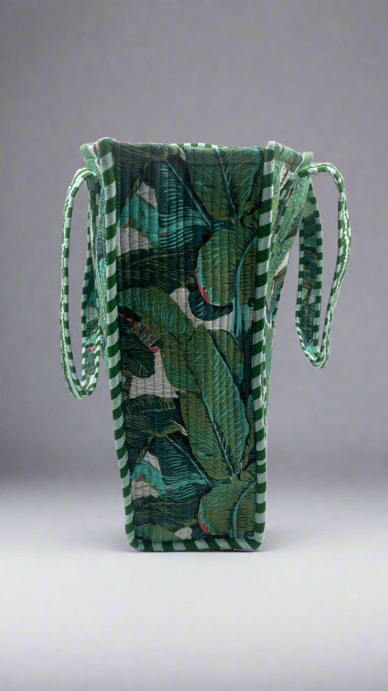 The Beverly Bag in Emerald Leaf