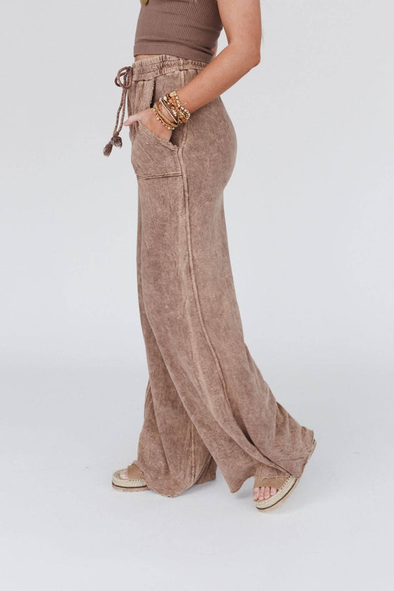 Robin Wide Leg Pant - New Mocha