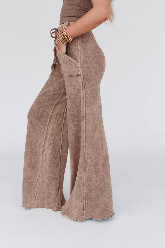 Robin Wide Leg Pant - New Mocha