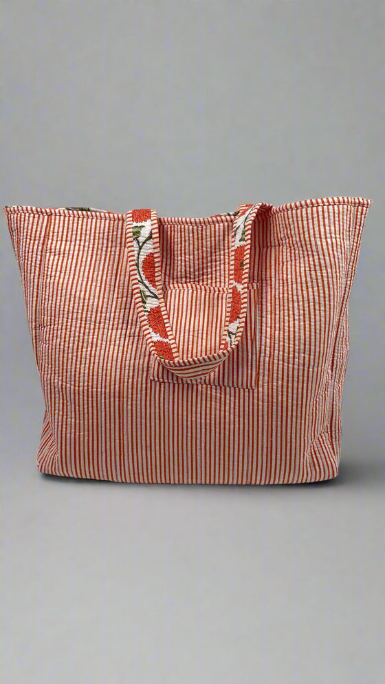 The Cai Poppi Tote in Giant Orange