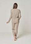 LOUNGEWEAR SET TAUPE - Blossom Sweater & Caja Legging