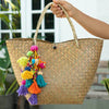 Tassel Charm for Handbags | Pom Pom Tote Charms: Multicolor